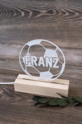 Lampe / Nachtlicht Fußball -personalisiert-